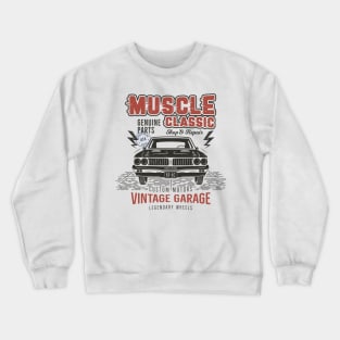 Classic Muscle Cars - vintage Retro Crewneck Sweatshirt